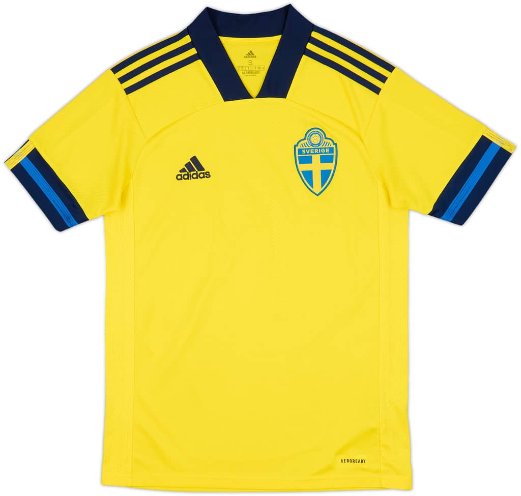 2020-21 Sweden Home Shirt - 9/10 - (S)
