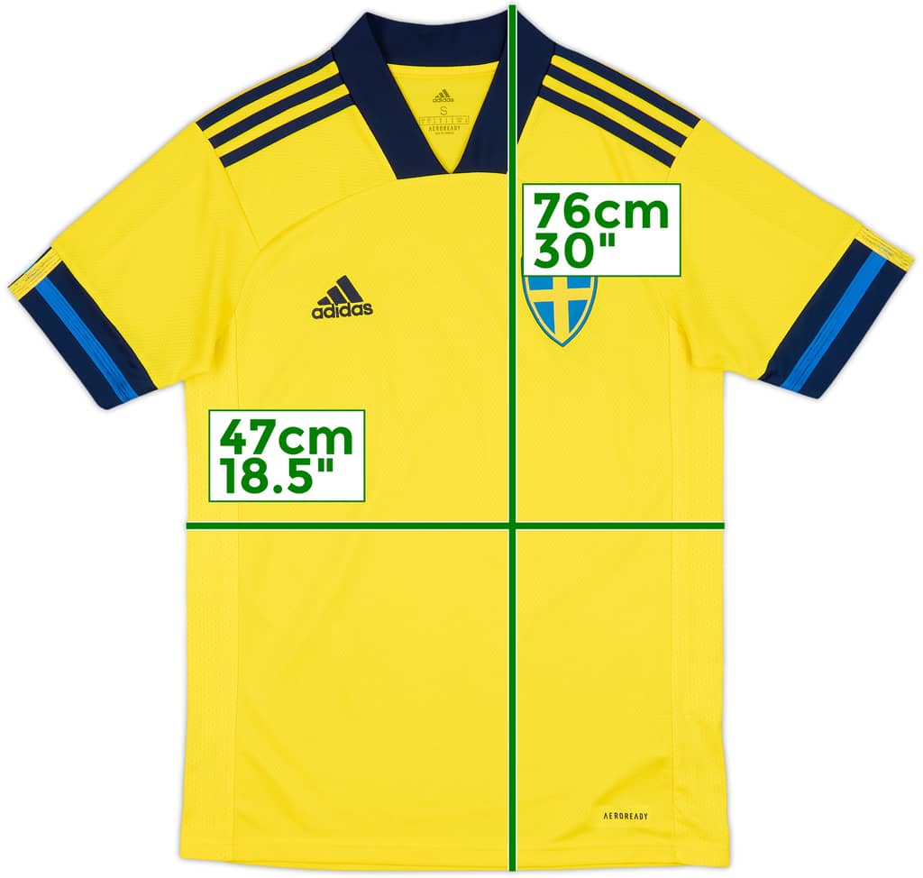 2020-21 Sweden Home Shirt - 9/10 - (S)