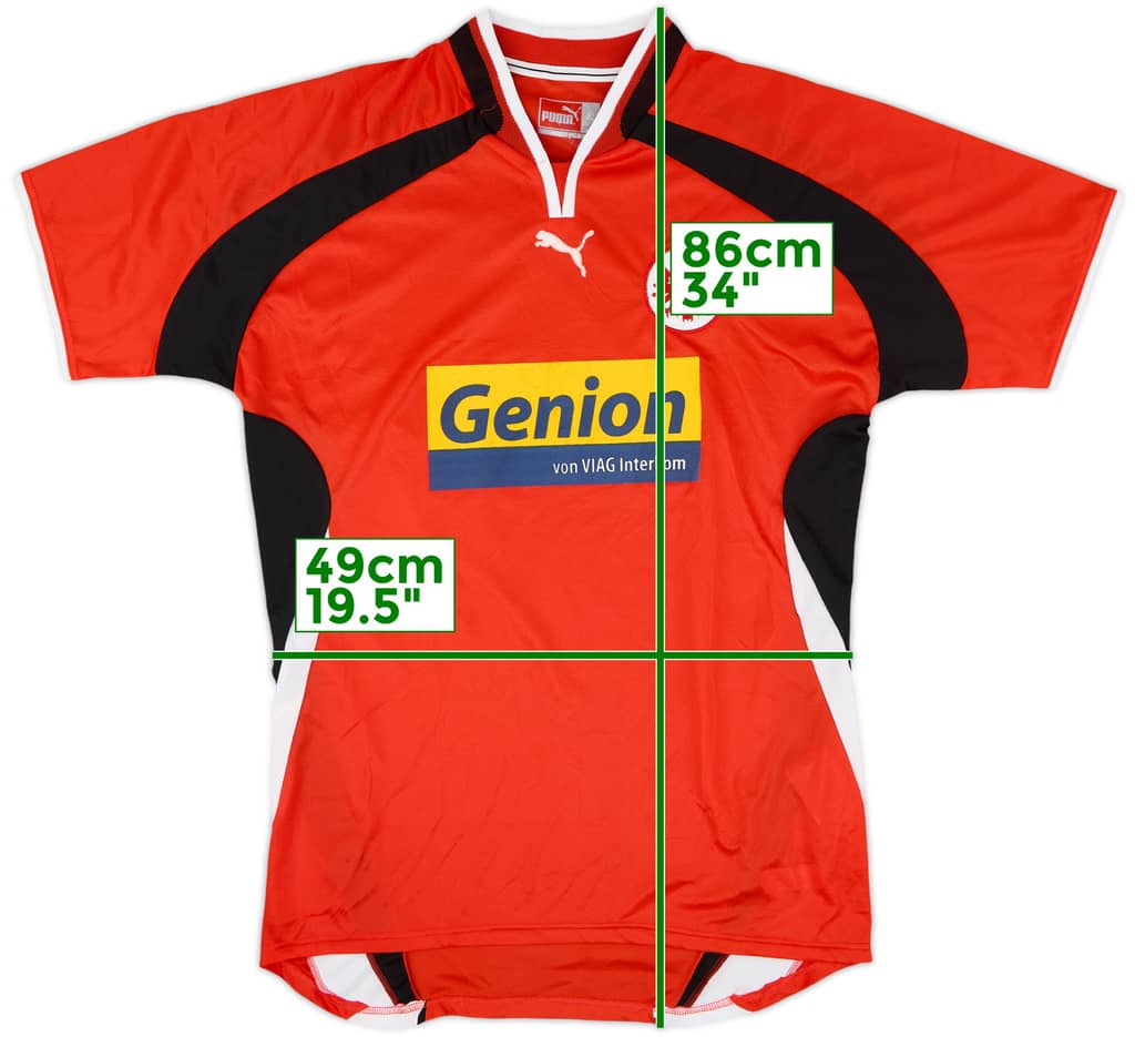 2000-01 Eintracht Frankfurt Home Shirt - 8/10 - (XL)
