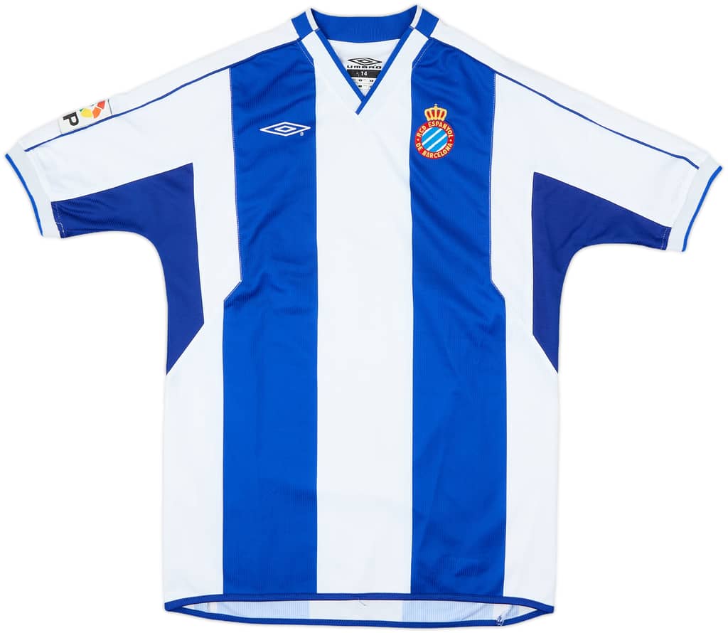 2002-03 Espanyol Home Shirt - 10/10 - (L.Boys)