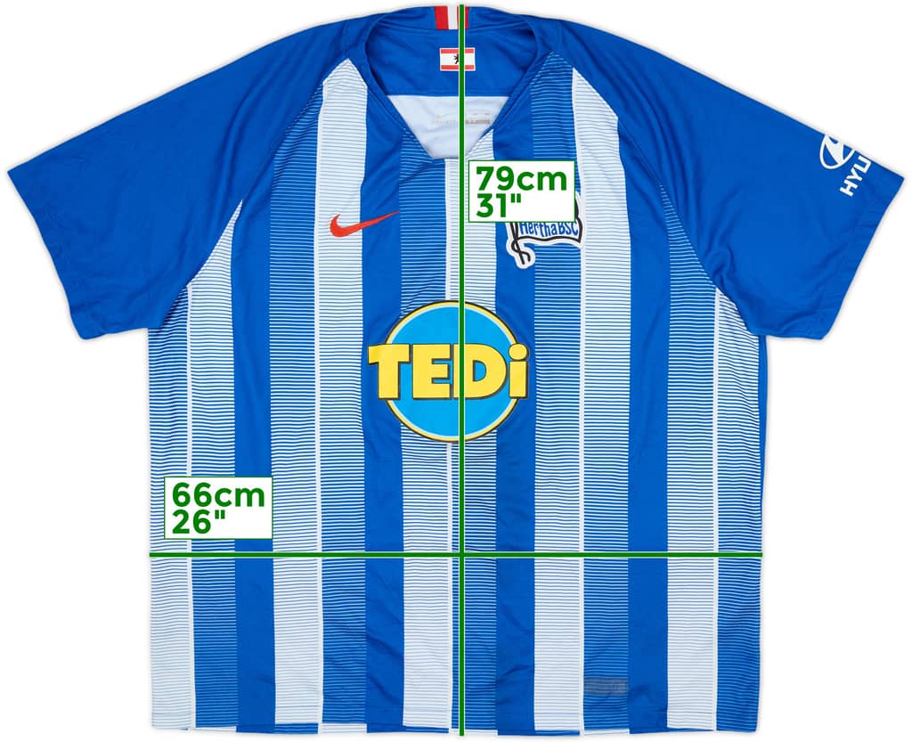 2018-19 Hertha Berlin Home Shirt - 7/10 - (XXL)