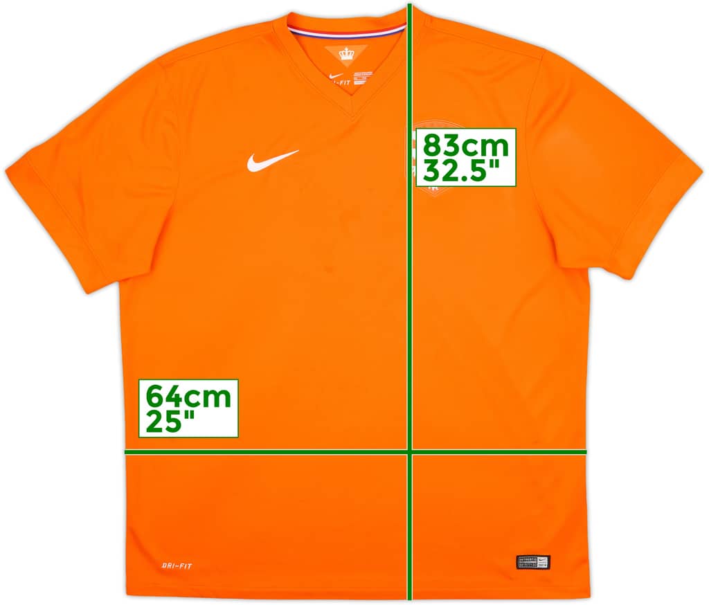 2014-15 Netherlands Home Shirt - 7/10 - (XXL)