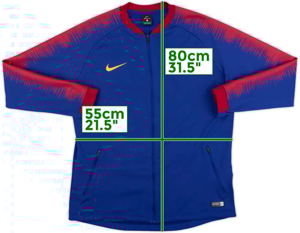 2018-19 Barcelona Nike Track Jacket - 9/10 - (XL)