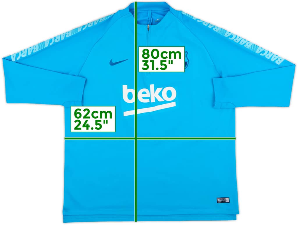 2019-20 Barcelona Nike 1/4 Zip Drill Top - 8/10 - (XXL)