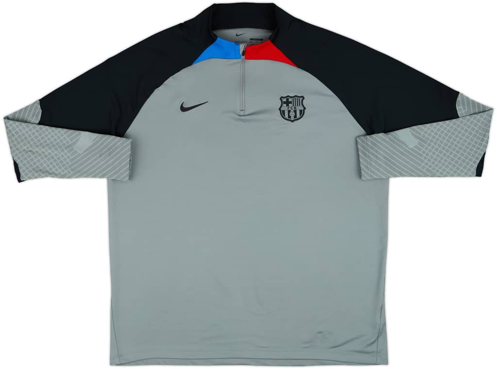 2022-23 Barcelona Nike 1/4 Zip Drill Top - 9/10 - (XXL)