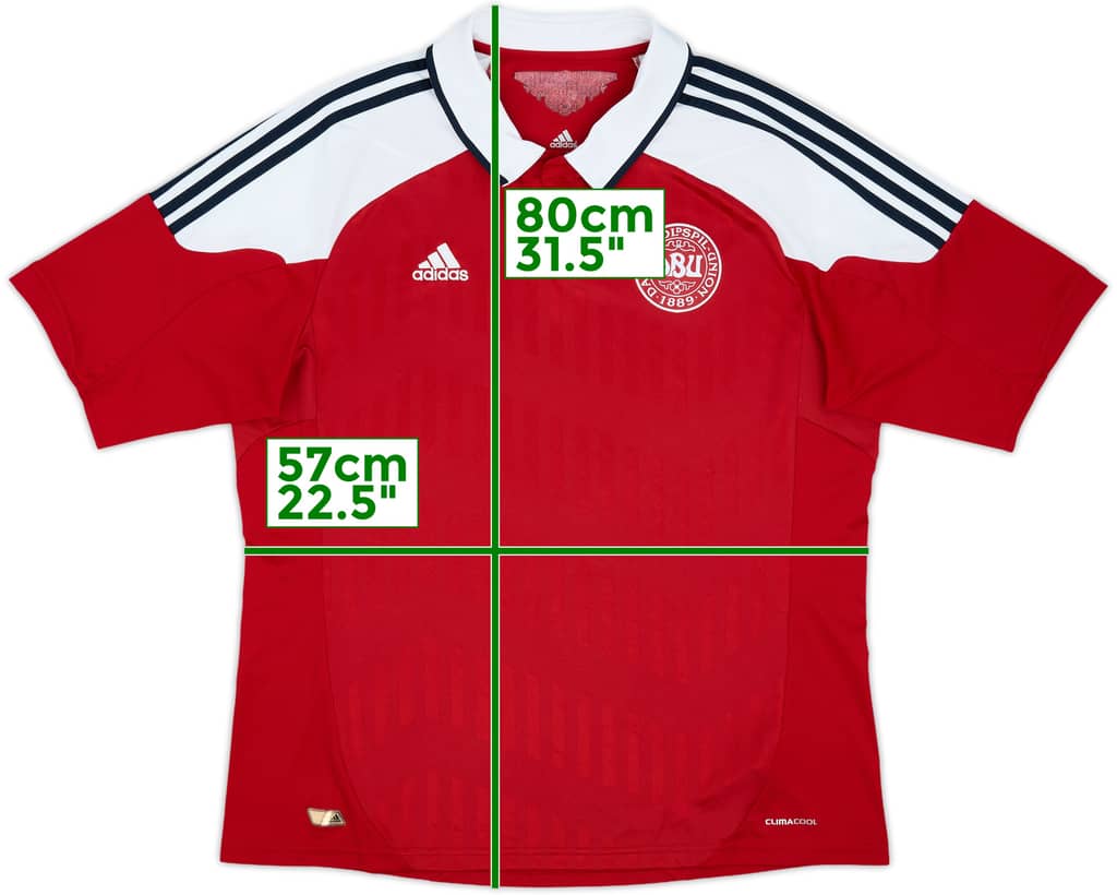 2012-13 Denmark Home Shirt - 8/10 - (XL)