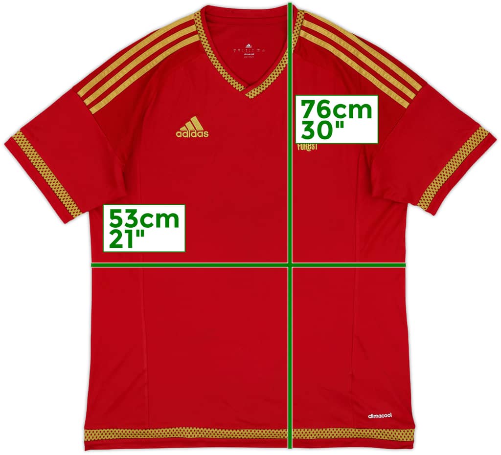 2015-16 Nottingham Forest Home Shirt - 8/10 - (L)