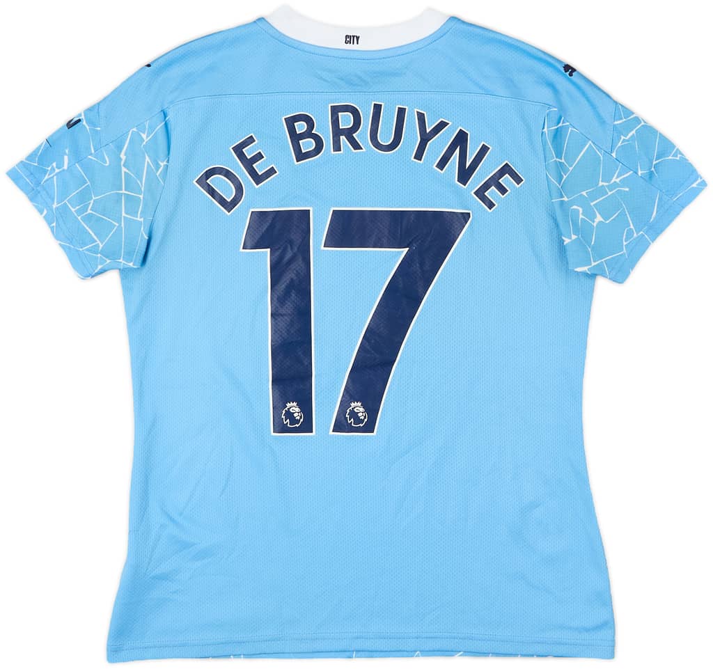 2020-21 Manchester City Home Shirt De Bruyne #17 - 7/10 - (Women's M)