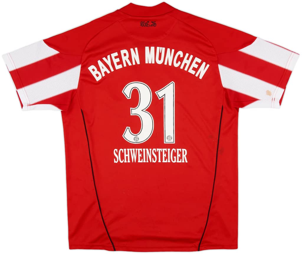 2010-11 Bayern Munich Home Shirt Schweinsteiger #31 - 5/10 - (L.Boys)
