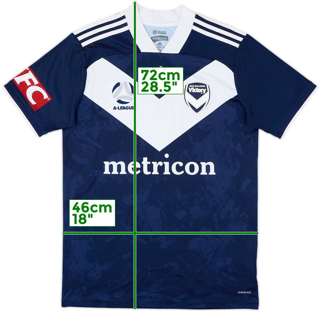 2020-21 Melbourne Victory Home Shirt - 9/10 - (M)