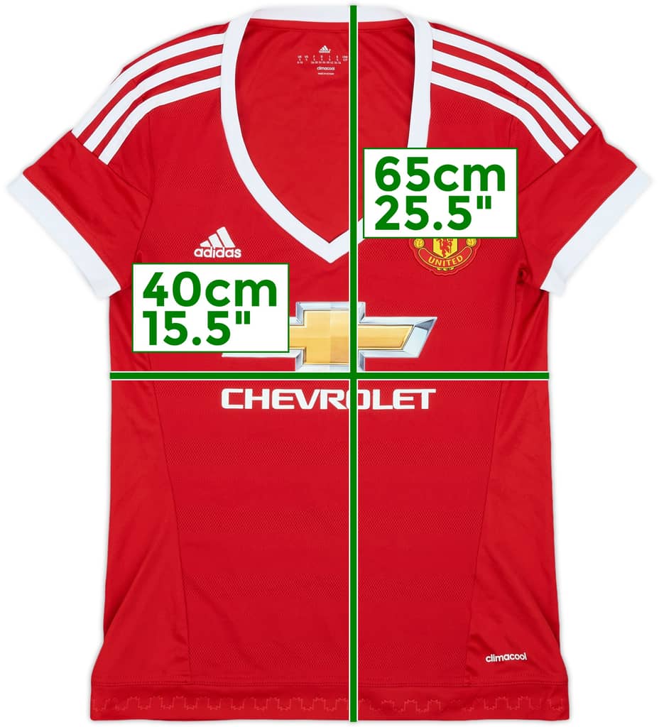 2015-16 Manchester United Home Shirt - 9/10 - (Women's S)