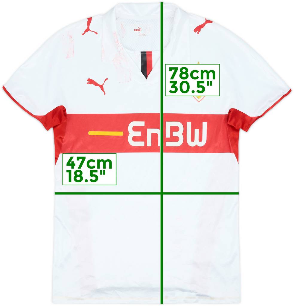 2008-09 Stuttgart Player Issue Home Shirt - 4/10 - (M)
