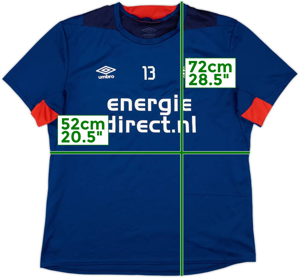 2018-19 PSV Umbro Player Issue Training Shirt #13 - 7/10 - (XL)