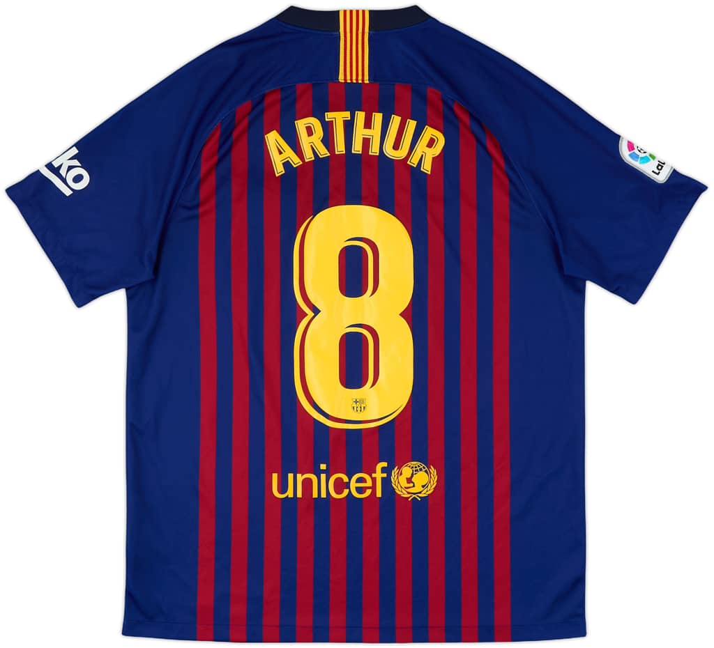 2018-19 Barcelona Home Shirt Arthur #8 - 8/10 - (L)