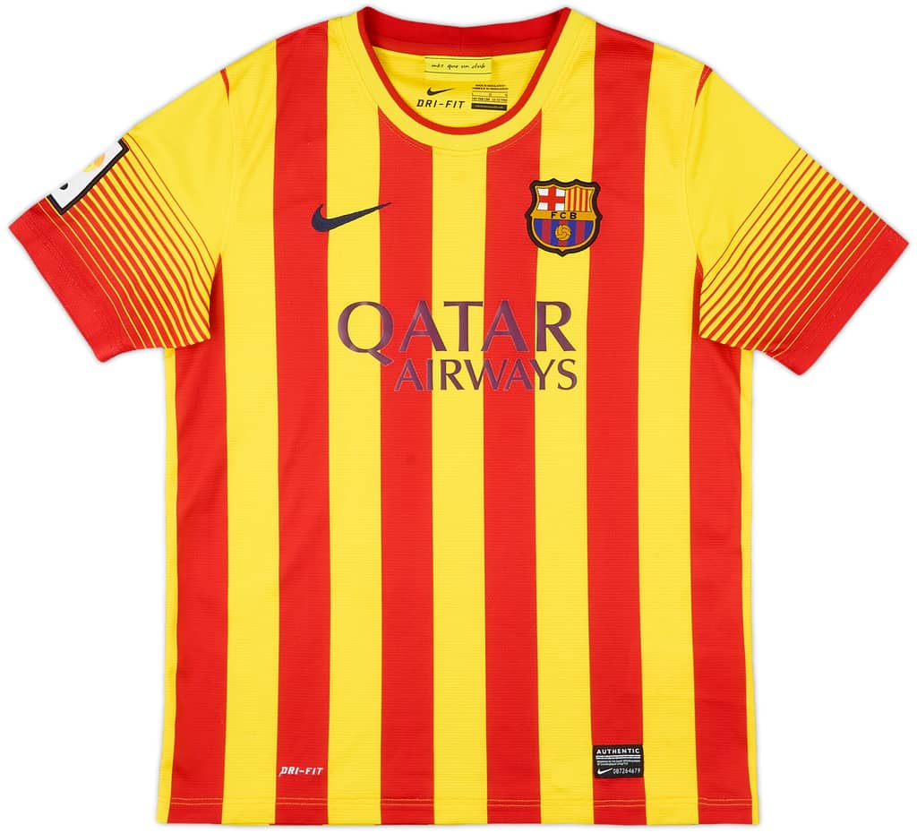 2013-15 Barcelona Away Shirt - 9/10 - (L.Boys)