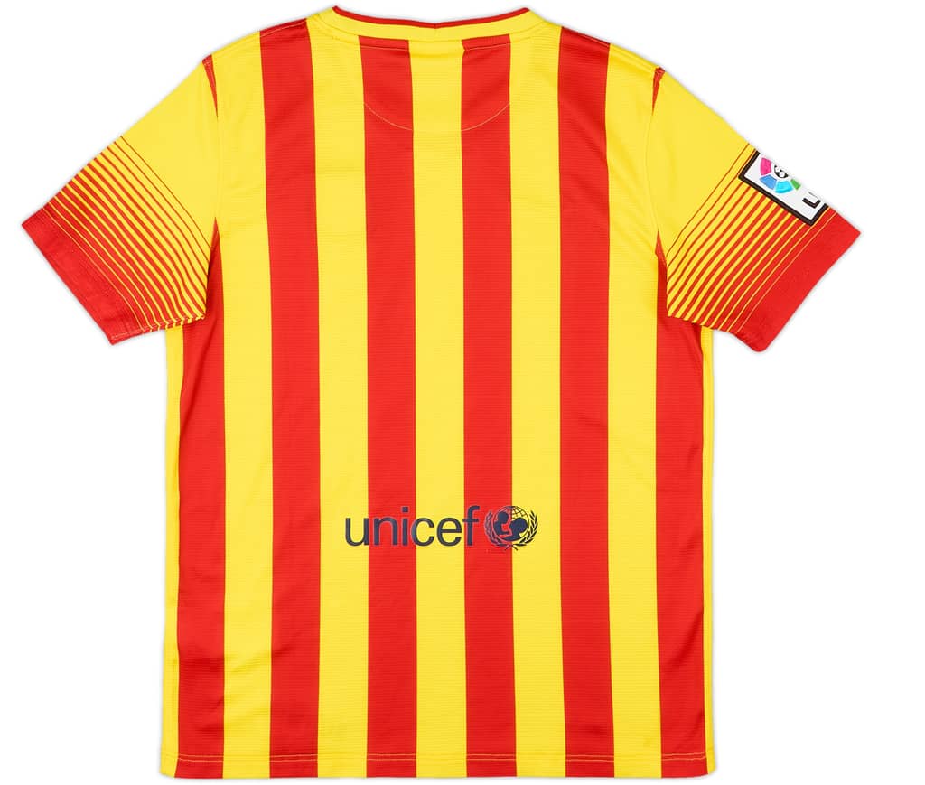 2013-15 Barcelona Away Shirt - 9/10 - (L.Boys)