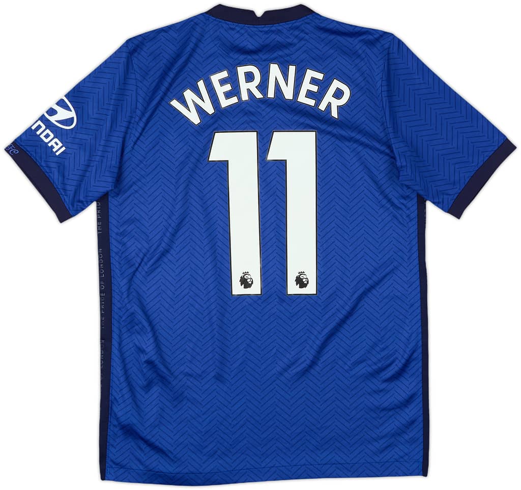 2020-21 Chelsea Home Shirt Werner #11 - 9/10 - (XL.Boys)