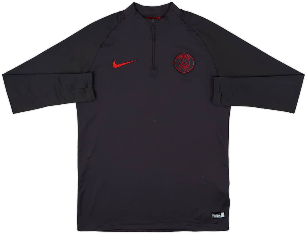 2019-20 Paris Saint-Germain Nike 1/4 Zip Drill Top - 9/10 - (M)