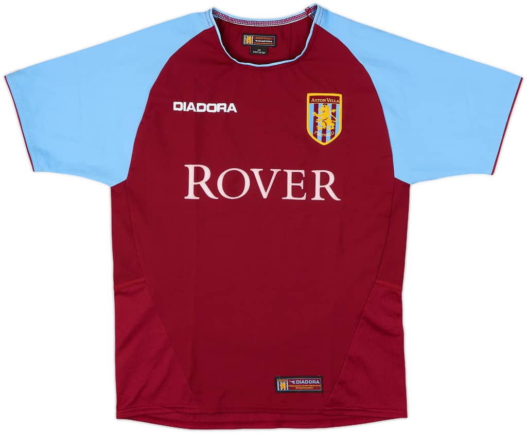 2003-04 Aston Villa Home Shirt - 8/10 - (M.Boys)