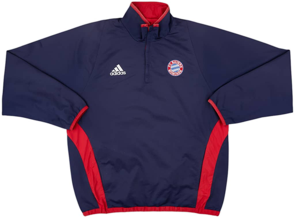2003-04 Bayern Munich adidas Reversible 1/4 Zip Track Jacket - 7/10 - (M/L)