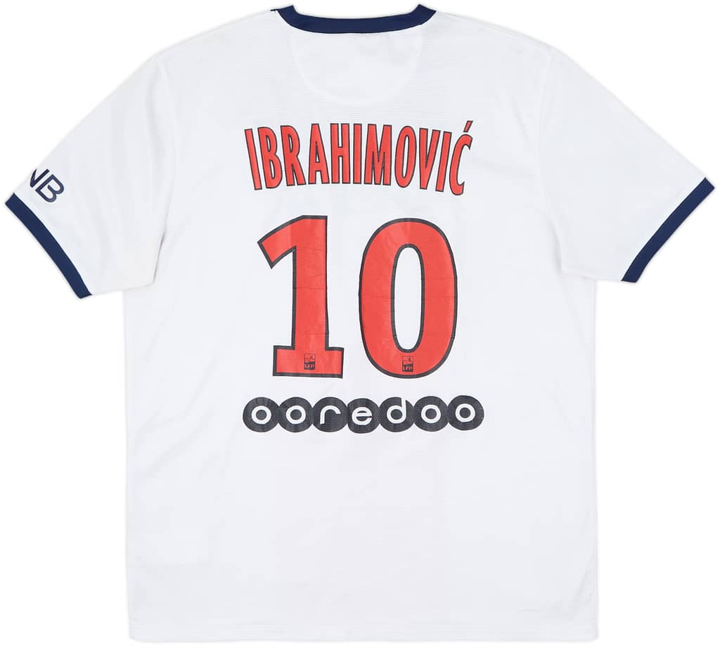 2013-14 Paris Saint-Germain Away Shirt Ibrahimovic #10 - 6/10 - (L)