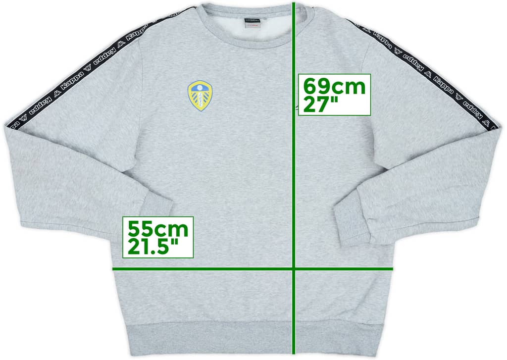 2016-17 Leeds United Kappa Sweat Top - 8/10 - (XL)
