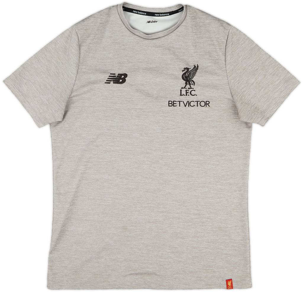 2017-18 Liverpool New Balance Training Shirt - 9/10 - (M)