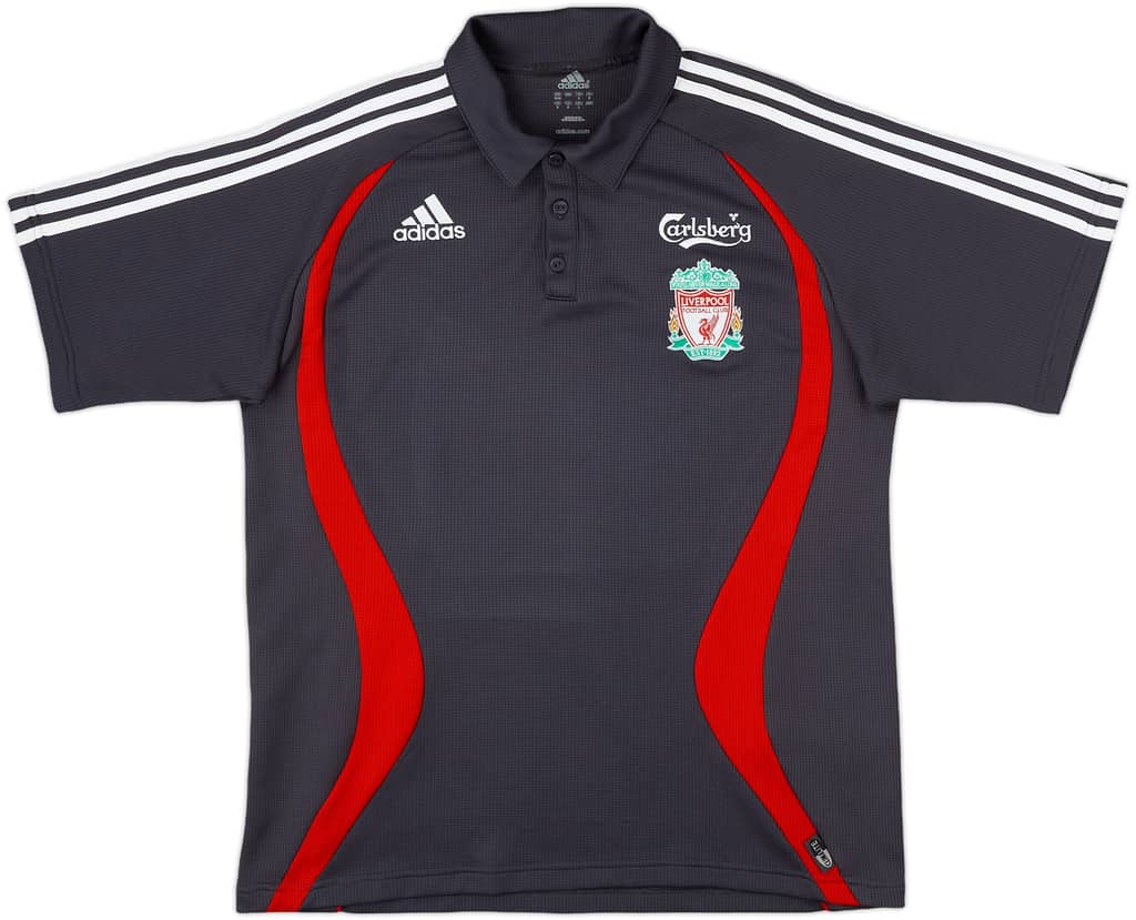 2006-07 Liverpool adidas Polo Shirt - 9/10 - (M)