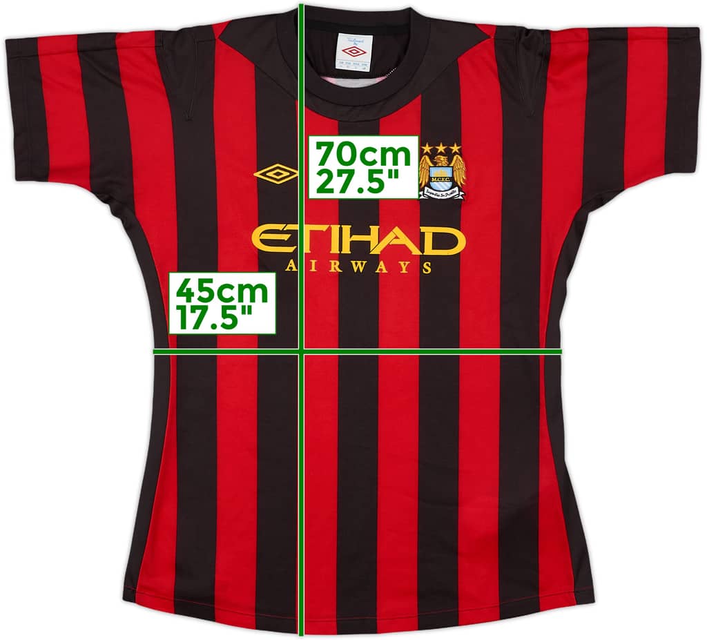 Camiseta de visitante del Manchester City 2011-12 - 7/10 - (Mujeres M)