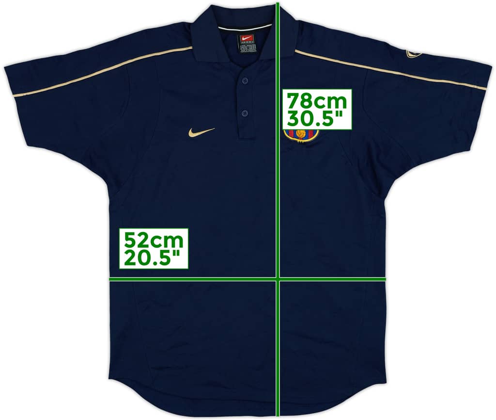 2003-04 Barcelona Nike Polo Shirt - 9/10 - (M)