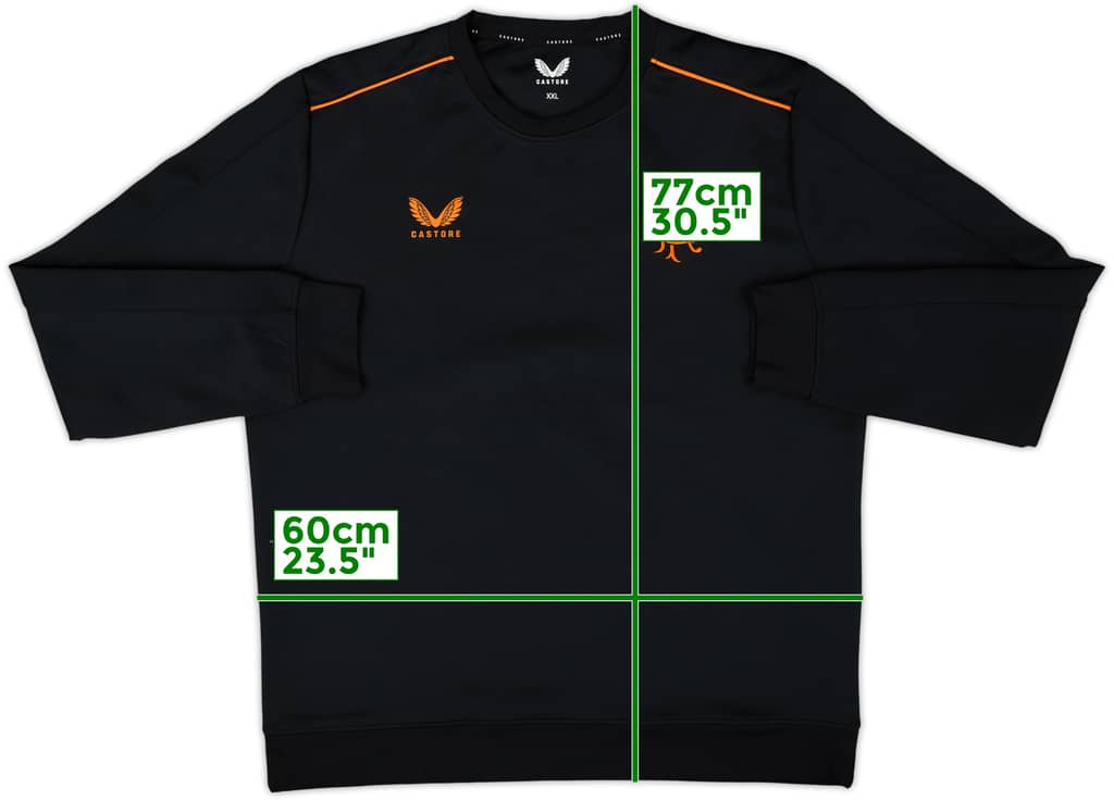 2022-23 Rangers Castore Sweat Top - 8/10 - (XXL)