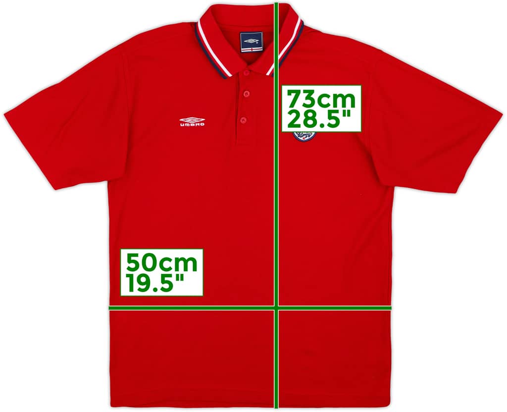2004-06 England Umbro Polo Shirt - 8/10 - (M)
