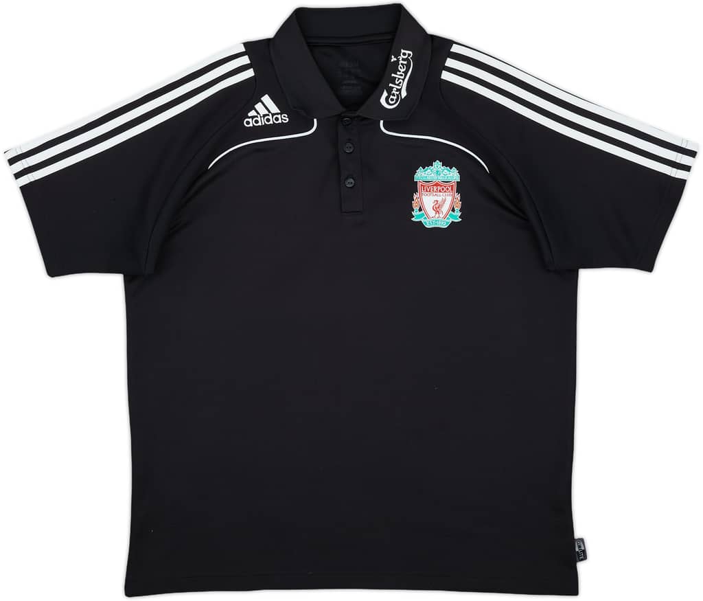 2008-09 Liverpool adidas Polo Shirt - 8/10 - (L)