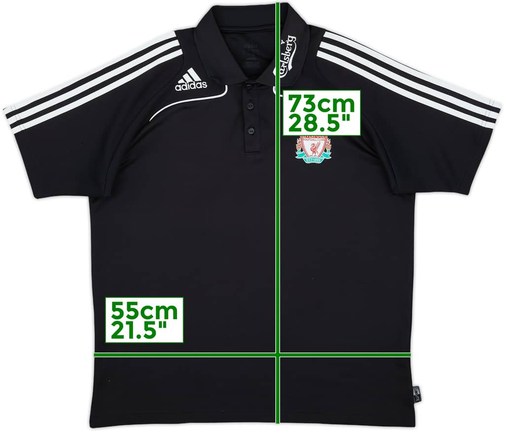 2008-09 Liverpool adidas Polo Shirt - 8/10 - (L)