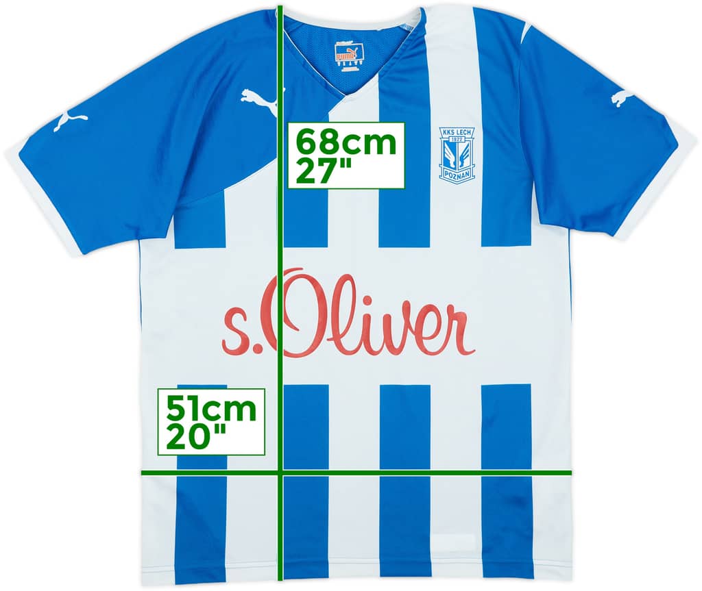 2011-12 Lech Poznan Home Shirt - 7/10 - (M)