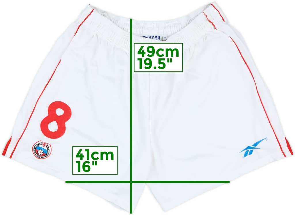 1996-98 Russia Player Issue Home Shorts #8 - 6/10 - (XL)