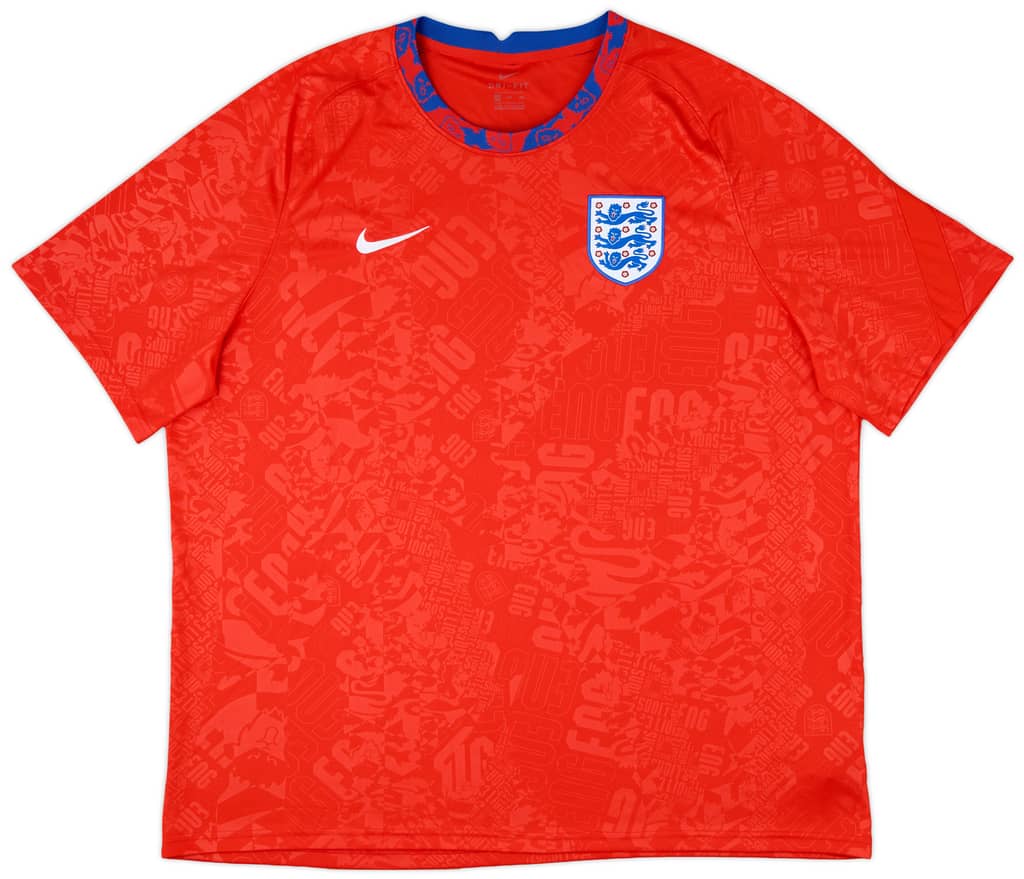 2020-21 England Nike Training Shirt - 9/10 - (3XL)