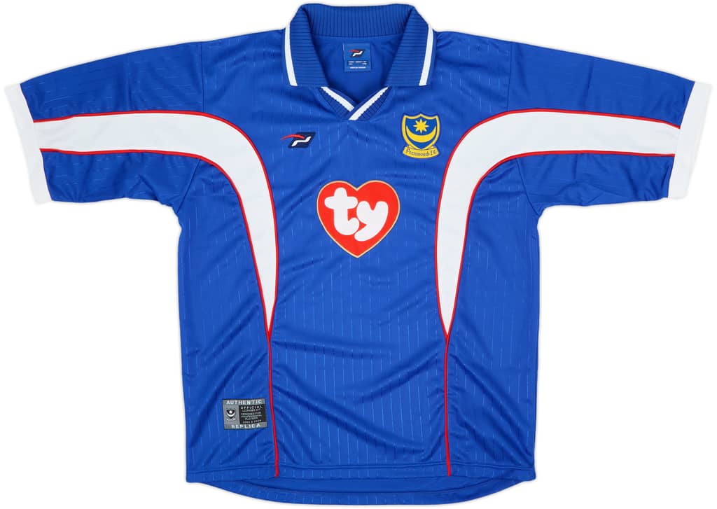 2002-03 Portsmouth Home Shirt - 10/10 - (M)