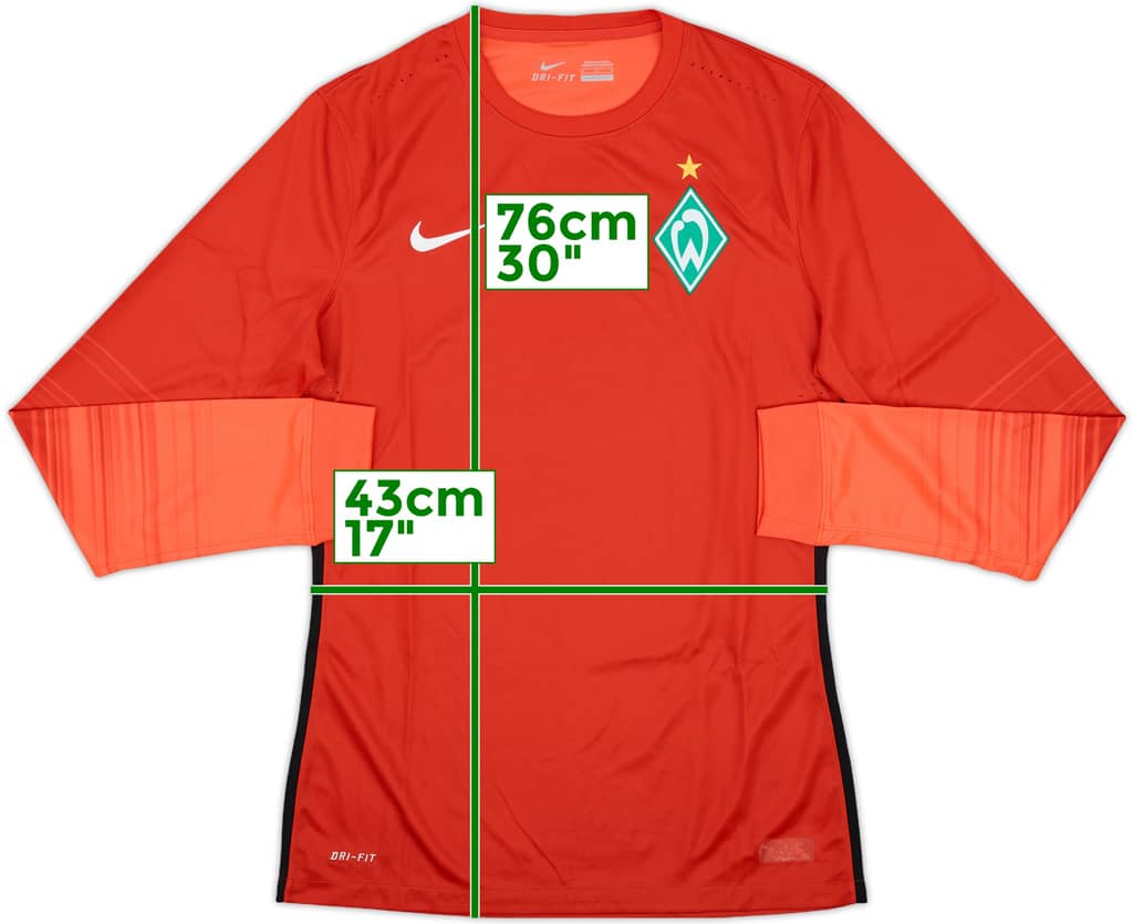 2015-16 Werder Bremen Player Issue GK Shirt - 8/10 - (M)