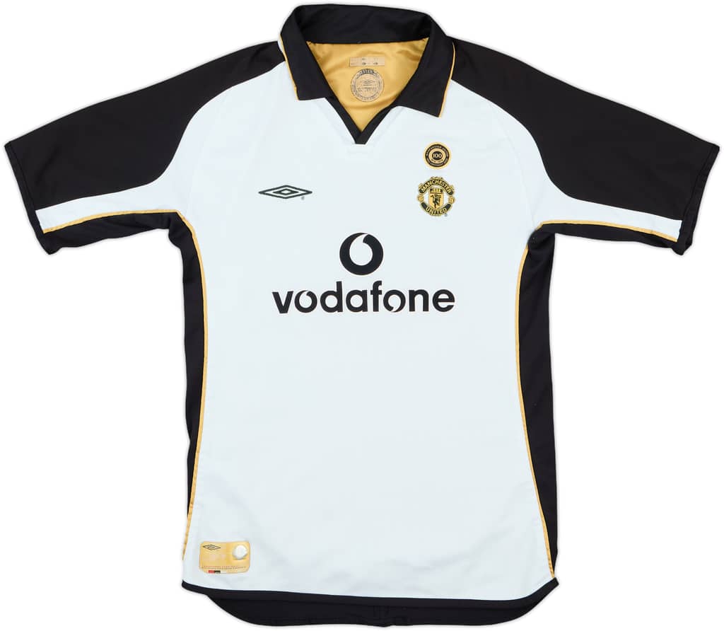 2001-02 Manchester United Centenary Away/Third Shirt - 5/10 - (L.Boys)