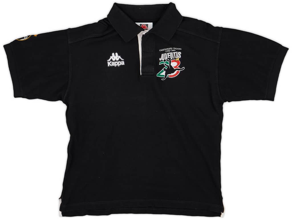 1994-95 Juventus 'Campionato Italiano' Kappa Polo Shirt - 9/10 - (S)