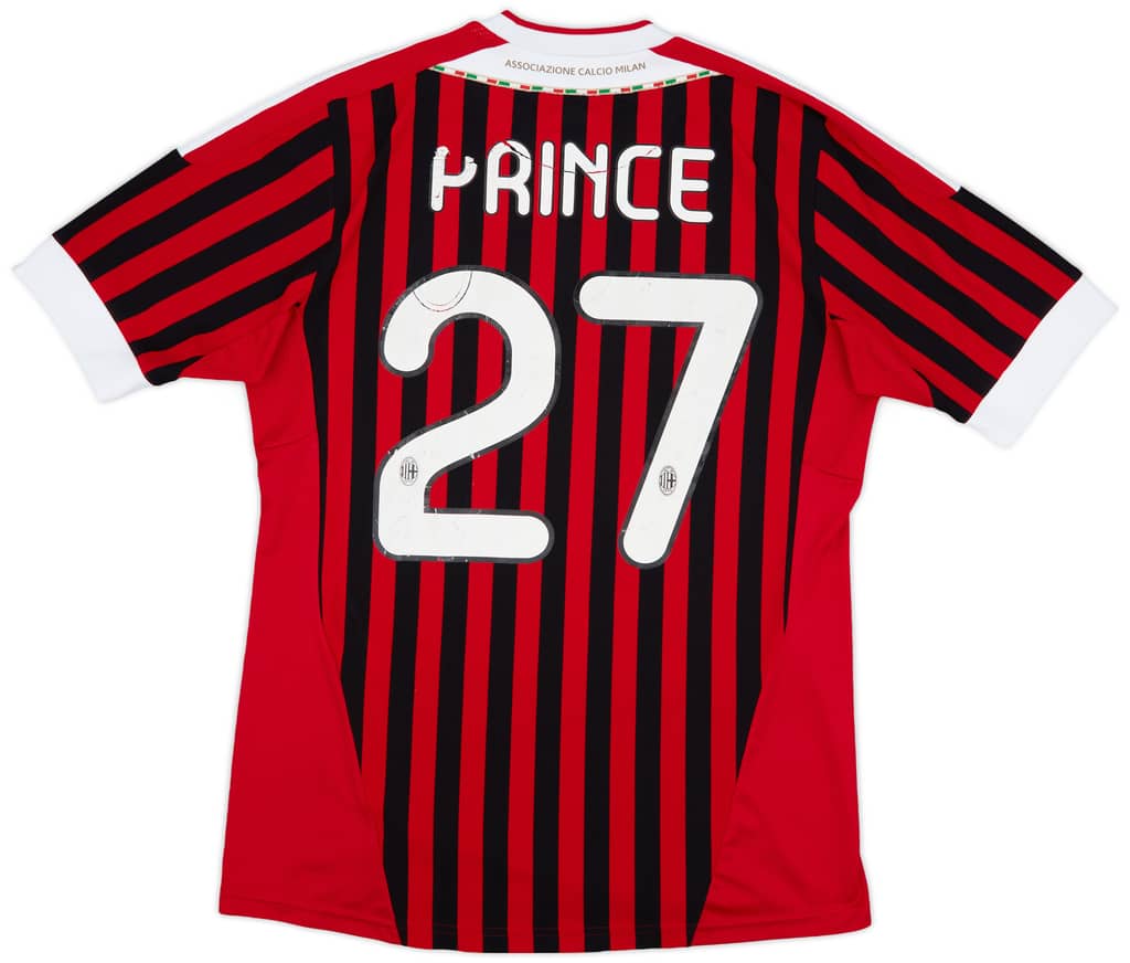 2011-12 AC Milan Home Shirt Prince #27 - 5/10 - (M)