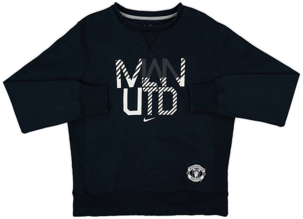 2012-13 Manchester United Nike Sweat Top - 9/10 - (L)