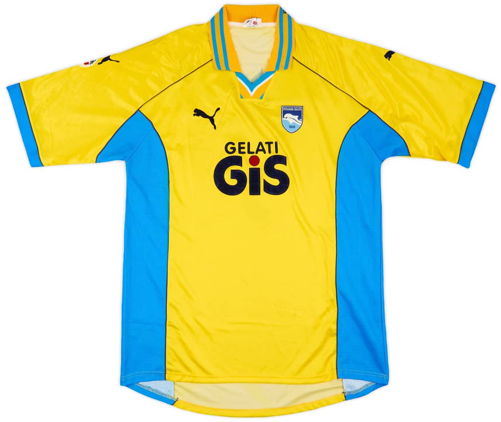 1999-00 Pescara Match Worn Away Shirt Mezzanotti #9