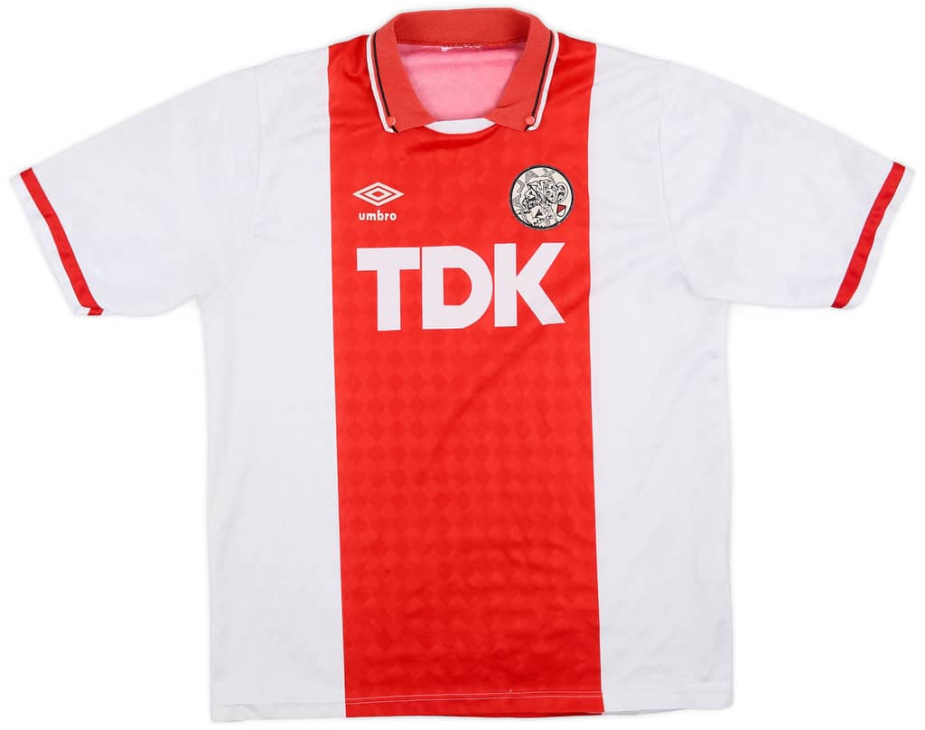 1989-91 Ajax Home Shirt - 8/10 - (L)