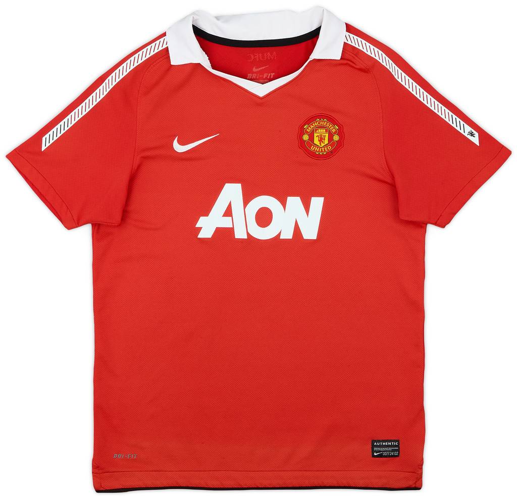 2010-11 Manchester United Home Shirt - 7/10 - (L.Boys)