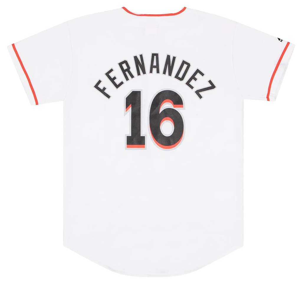 2013-16 Miami Marlins Fernandez #16 Majestic Jersey (Home) Y