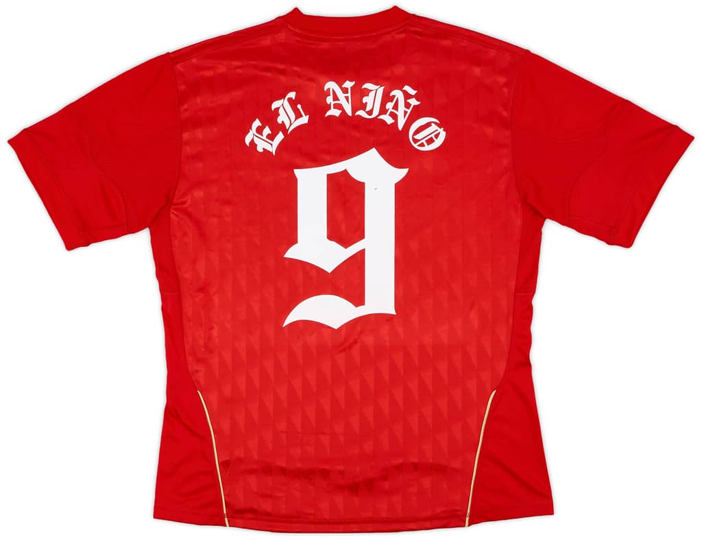 2010-12 Liverpool Home Shirt El Nino #9 (Women's L)