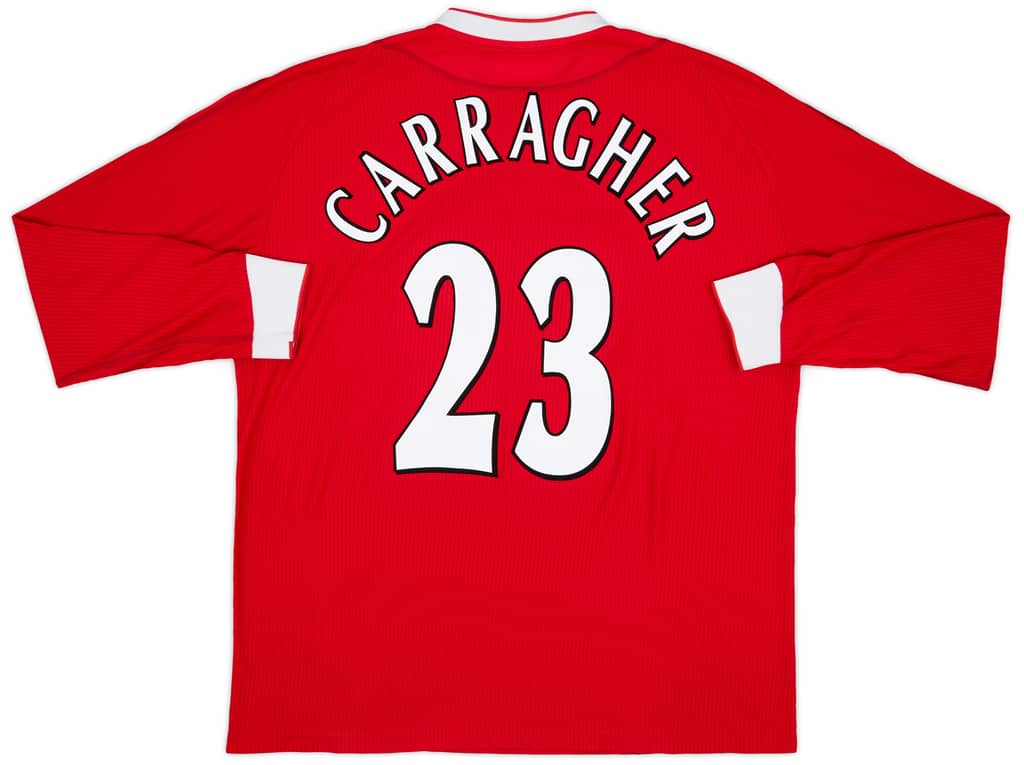 2002-04 Liverpool Home L/S Shirt Carragher #23 - 6/10 - (XL)