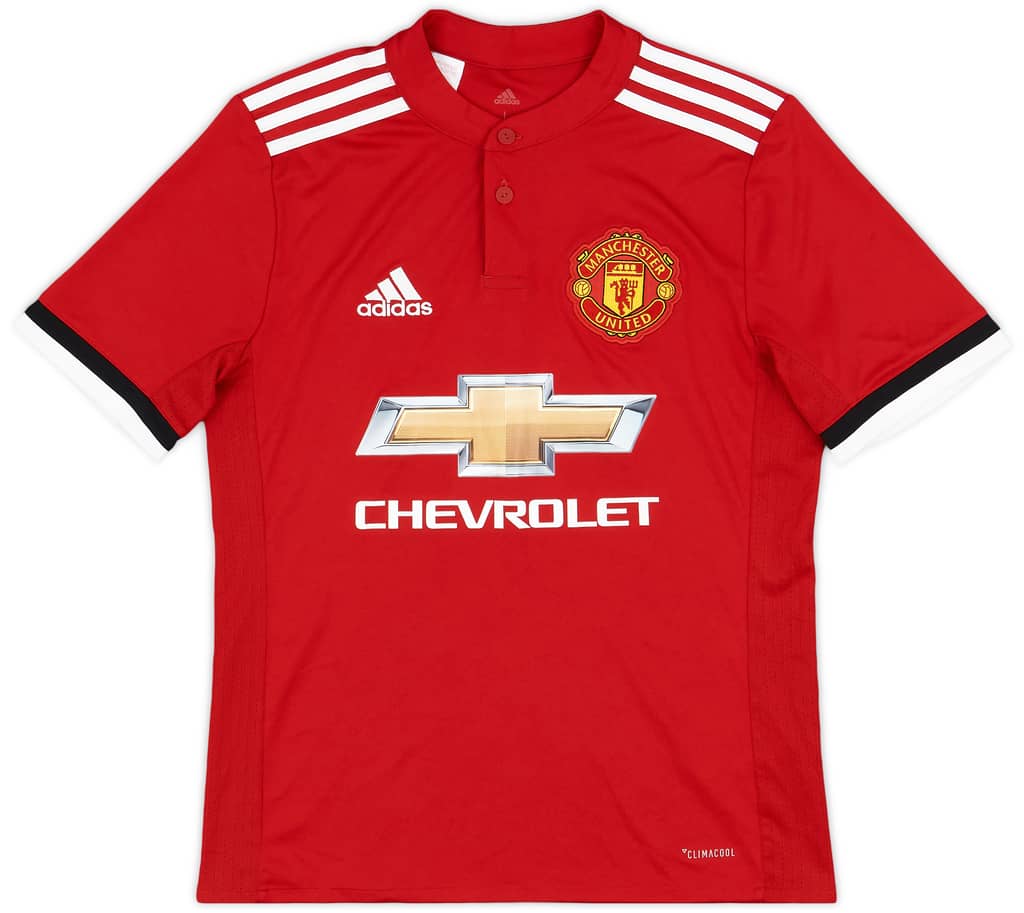2017-18 Manchester United Home Shirt - 7/10 - (L.Boys)